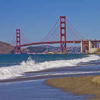 Buy canvas prints of Golden Gate Bridge & Baker Beach by Melanie Viola
