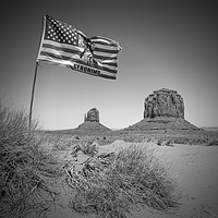 Buy canvas prints of Monument Valley USA bw by Melanie Viola