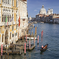 Buy canvas prints of VENICE Canal Grande and Santa Maria della Salute by Melanie Viola