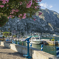 Buy canvas prints of LAKE GARDA Harbour of Limone sul Garda by Melanie Viola