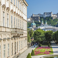 Buy canvas prints of SALZBURG Wonderful View to Salzburg Fortress by Melanie Viola