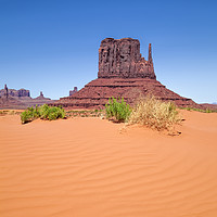 Buy canvas prints of MONUMENT VALLEY West Mitten Butte by Melanie Viola