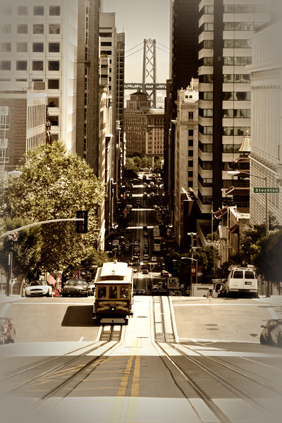 California Street SAN FRANCISCO Picture Board by Melanie Viola