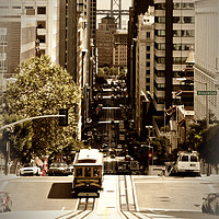 Buy canvas prints of California Street SAN FRANCISCO by Melanie Viola