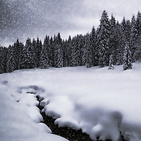 Buy canvas prints of Bavarian Winter's Tale VII by Melanie Viola