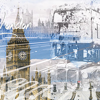 Buy canvas prints of City Art WESTMINSTER Collage by Melanie Viola
