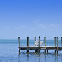 Buy canvas prints of FLORIDA KEYS Quiet Place | panoramic view by Melanie Viola