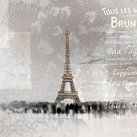 Buy canvas prints of PARIS Collage by Melanie Viola