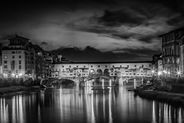 FLORENCE Ponte Vecchio at Sunset Picture Board by Melanie Viola