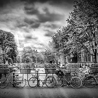 Buy canvas prints of AMSTERDAM Gentlemen’s Canal | Typical Cityscape  by Melanie Viola