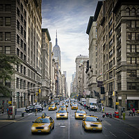 Buy canvas prints of NEW YORK CITY 5th Avenue Street Scene by Melanie Viola