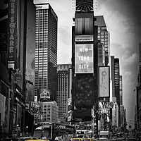 Buy canvas prints of NEW YORK CITY Times Square | colorkey by Melanie Viola