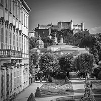 Buy canvas prints of SALZBURG Wonderful View to Salzburg Fortress by Melanie Viola