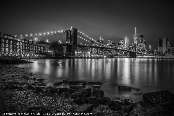 NEW YORK Nightly Stroll along the river bank Picture Board by Melanie Viola
