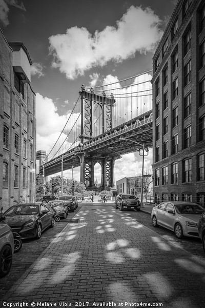 NEW YORK CITY Manhattan Bridge Picture Board by Melanie Viola