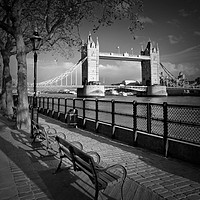 Buy canvas prints of LONDON Thames Riverside & Tower Bridge by Melanie Viola