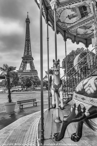 Typical Paris | monochrome Picture Board by Melanie Viola