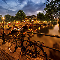 Buy canvas prints of AMSTERDAM Evening impression from Brouwersgracht  by Melanie Viola