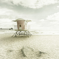 Buy canvas prints of CALIFORNIA Imperial Beach | Vintage by Melanie Viola