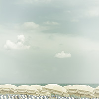 Buy canvas prints of Vintage beach scene  by Melanie Viola