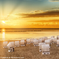 Buy canvas prints of BALTIC SEA Sunrise | panoramic view by Melanie Viola