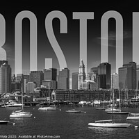 Buy canvas prints of BOSTON Skyline by Melanie Viola