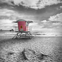Buy canvas prints of SAN DIEGO Imperial Beach | colorkey by Melanie Viola
