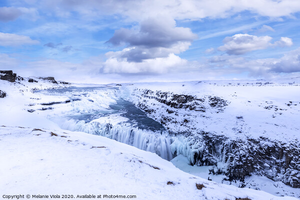 ICELAND Gullfoss in winter Picture Board by Melanie Viola