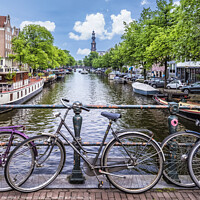 Buy canvas prints of Typical Amsterdam  by Melanie Viola