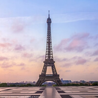 Buy canvas prints of Eiffel Tower Sunrise by Melanie Viola