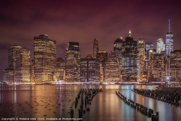 NEW YORK CITY Nightly Impressions  Picture Board by Melanie Viola
