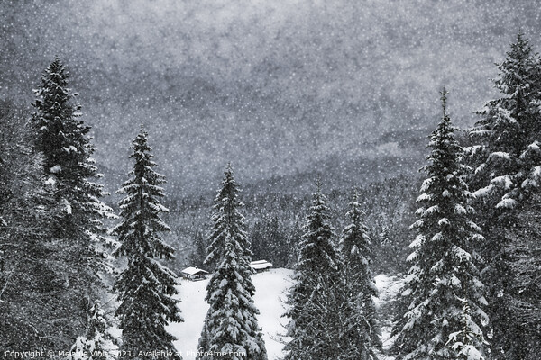 Bavarian Winter's Tale  Picture Board by Melanie Viola