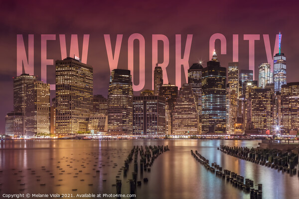 NEW YORK CITY Skyline Picture Board by Melanie Viola