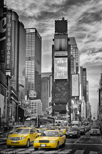 NEW YORK CITY Times Square | Colorkey  Picture Board by Melanie Viola