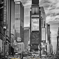 Buy canvas prints of NEW YORK CITY Times Square | Colorkey  by Melanie Viola