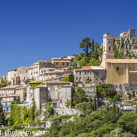 Buy canvas prints of FRENCH RIVIERA Eze | Panoramic by Melanie Viola