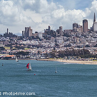 Buy canvas prints of Majestic San Francisco Skyline  by Melanie Viola
