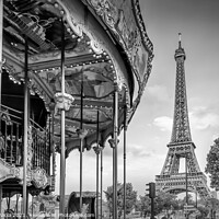 Buy canvas prints of Typical Paris | monochrome by Melanie Viola