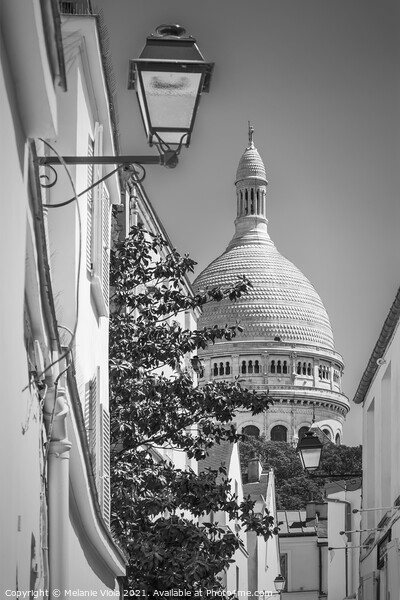 PARIS Montmartre | Monochrome Picture Board by Melanie Viola