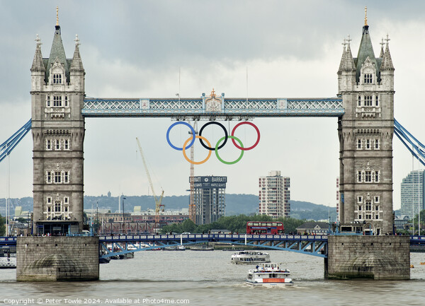 Tower Bridge 2012 Picture Board by Peter Towle