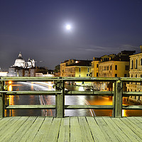 Buy canvas prints of Full Moon Over Venice by Aleksey Zaharinov