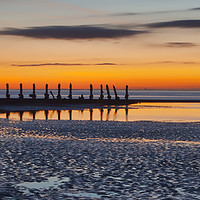 Buy canvas prints of Morecambe Bay sunset by Rob Mcewen