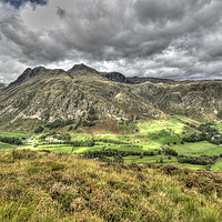 Buy canvas prints of The Langdale Pikes by Rob Mcewen