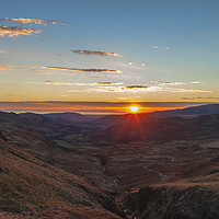 Buy canvas prints of Sunset from Hardknott Pass by Rob Mcewen