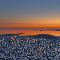 Buy canvas prints of Sunset over Morecambe Bay by Rob Mcewen