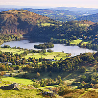 Buy canvas prints of Grasmere from Helm Crag by Rob Mcewen