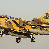 Buy canvas prints of Royal Saudi Air Force Tornado by Rob Mcewen