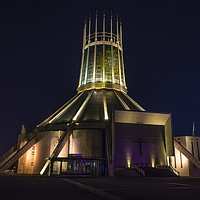 Buy canvas prints of Metropolitan Cathedral at night by Rob Mcewen