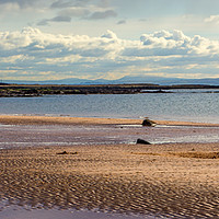 Buy canvas prints of The beach at Seamill, Firth of Clyde, Scotland by Pauline MacFarlane