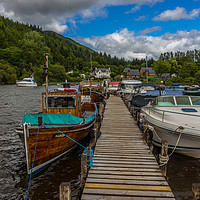 Buy canvas prints of Boats at Balmaha, Loch Lomond, Scotland by Pauline MacFarlane